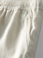 Camicia Cubana Jacquard Geometrico & Pantaloni in Lino a Gamba Dritta