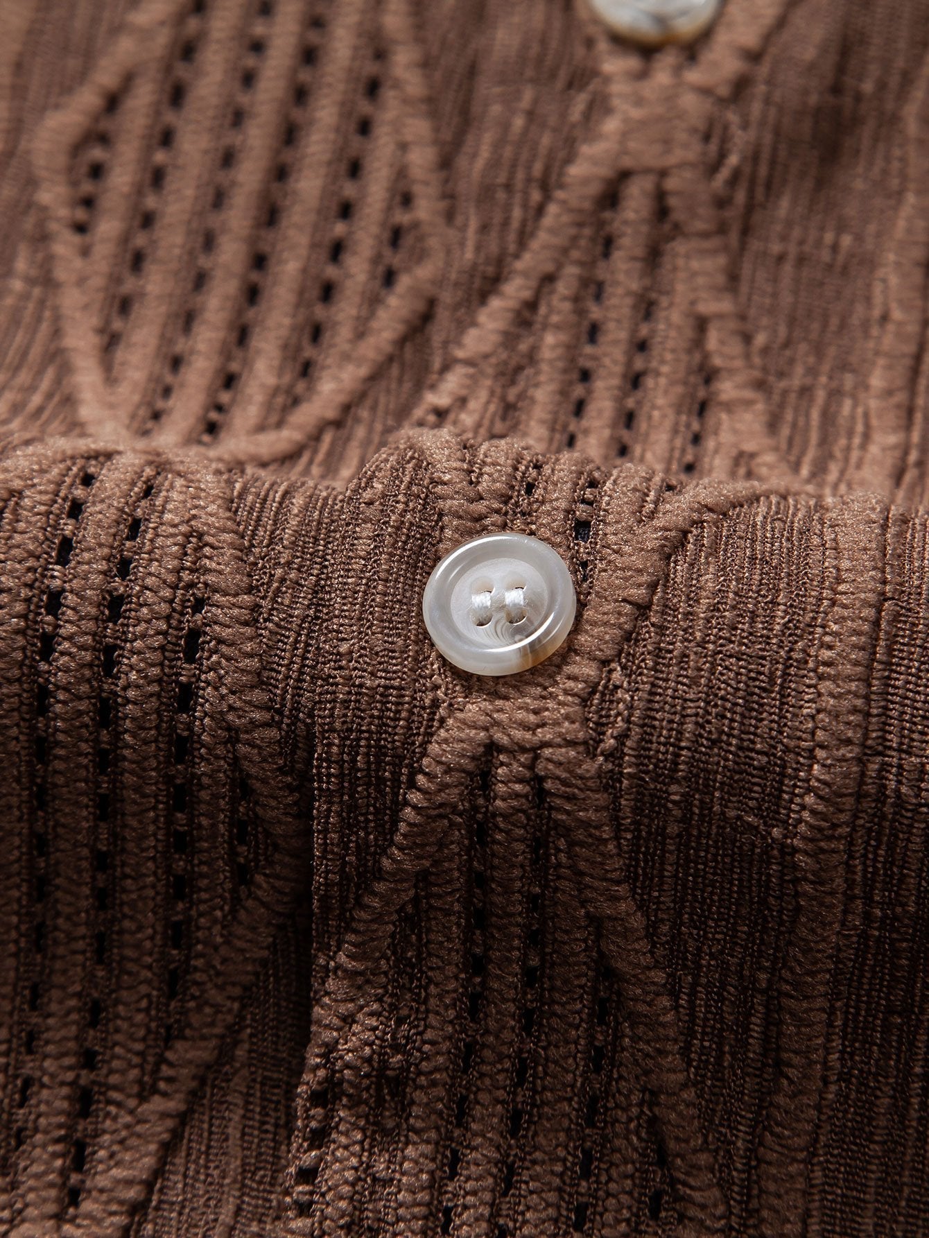 Camicia Cubana Jacquard Geometrico & Pantaloni in Lino a Gamba Dritta